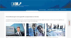 Desktop Screenshot of gkm-personalberatung.de