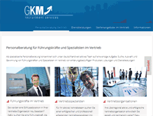 Tablet Screenshot of gkm-personalberatung.de